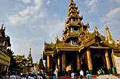 Yangon Myanmar. Shwedagon Pagoda (the Golden Stupa).  